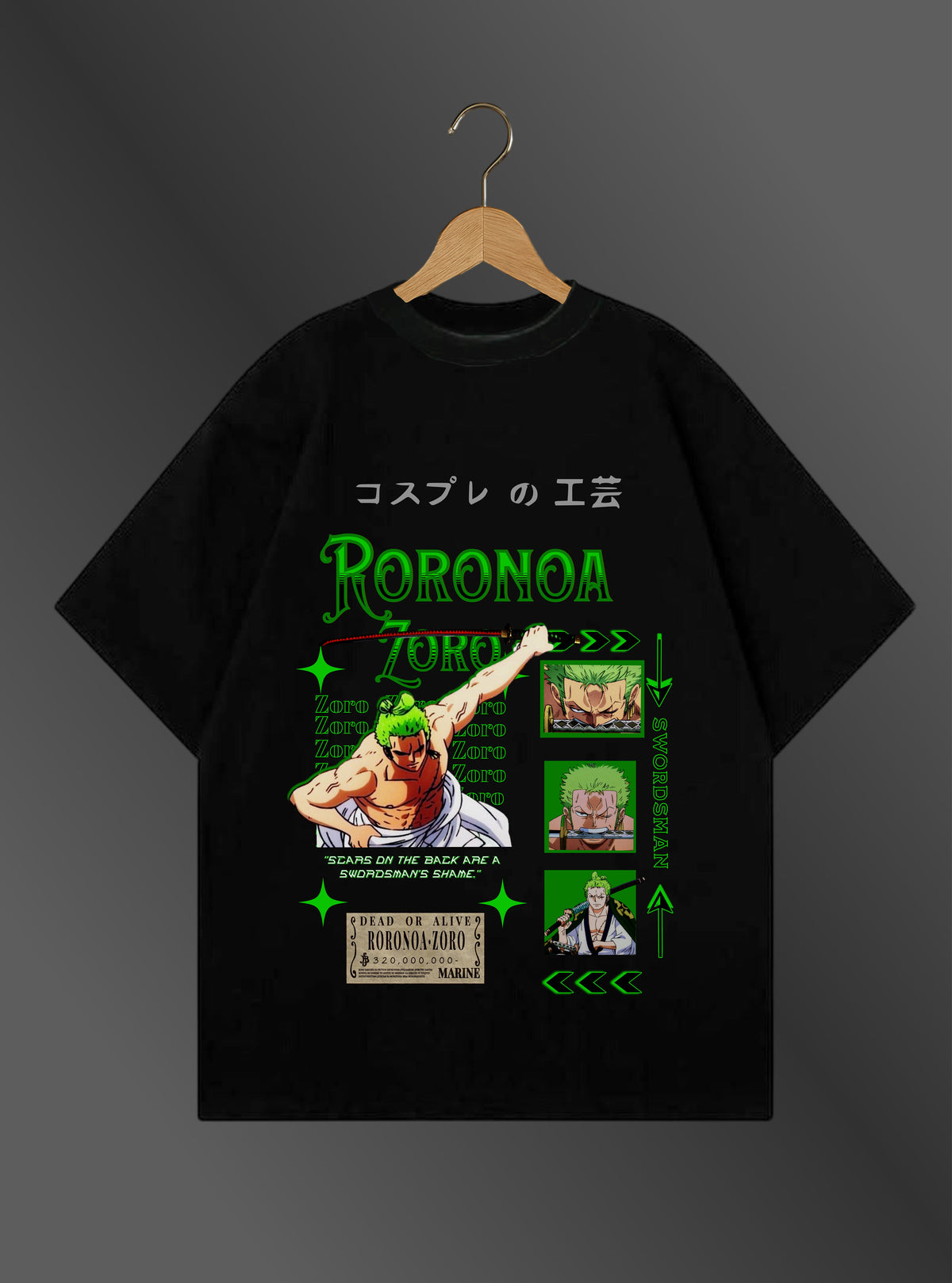 ZORO - "SWORDSMAN'S PRIDE" - Premium Oversized [240 GSM] Tee