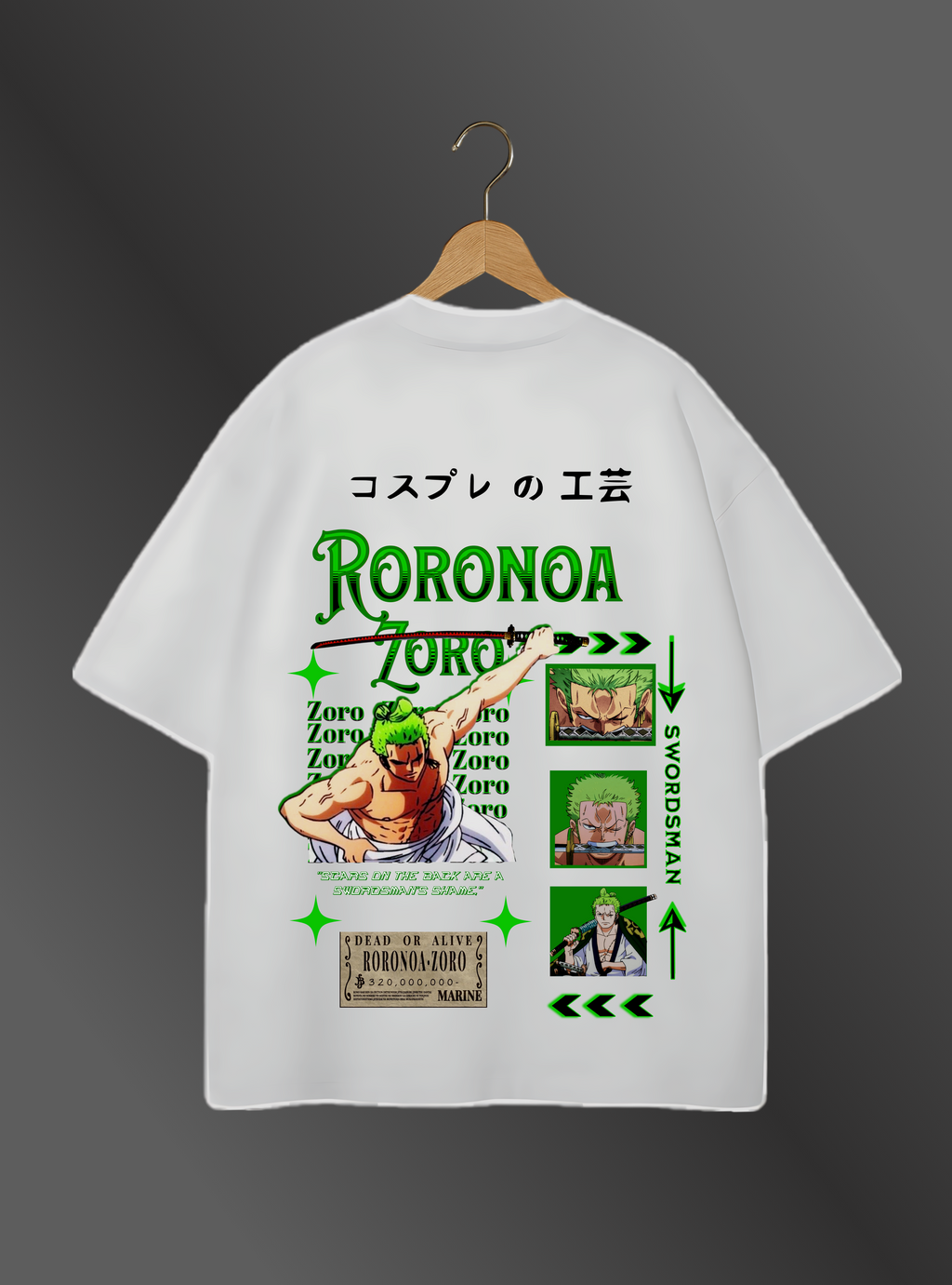 ZORO - "SWORDSMAN'S PRIDE" - Premium Oversized [240 GSM] Tee