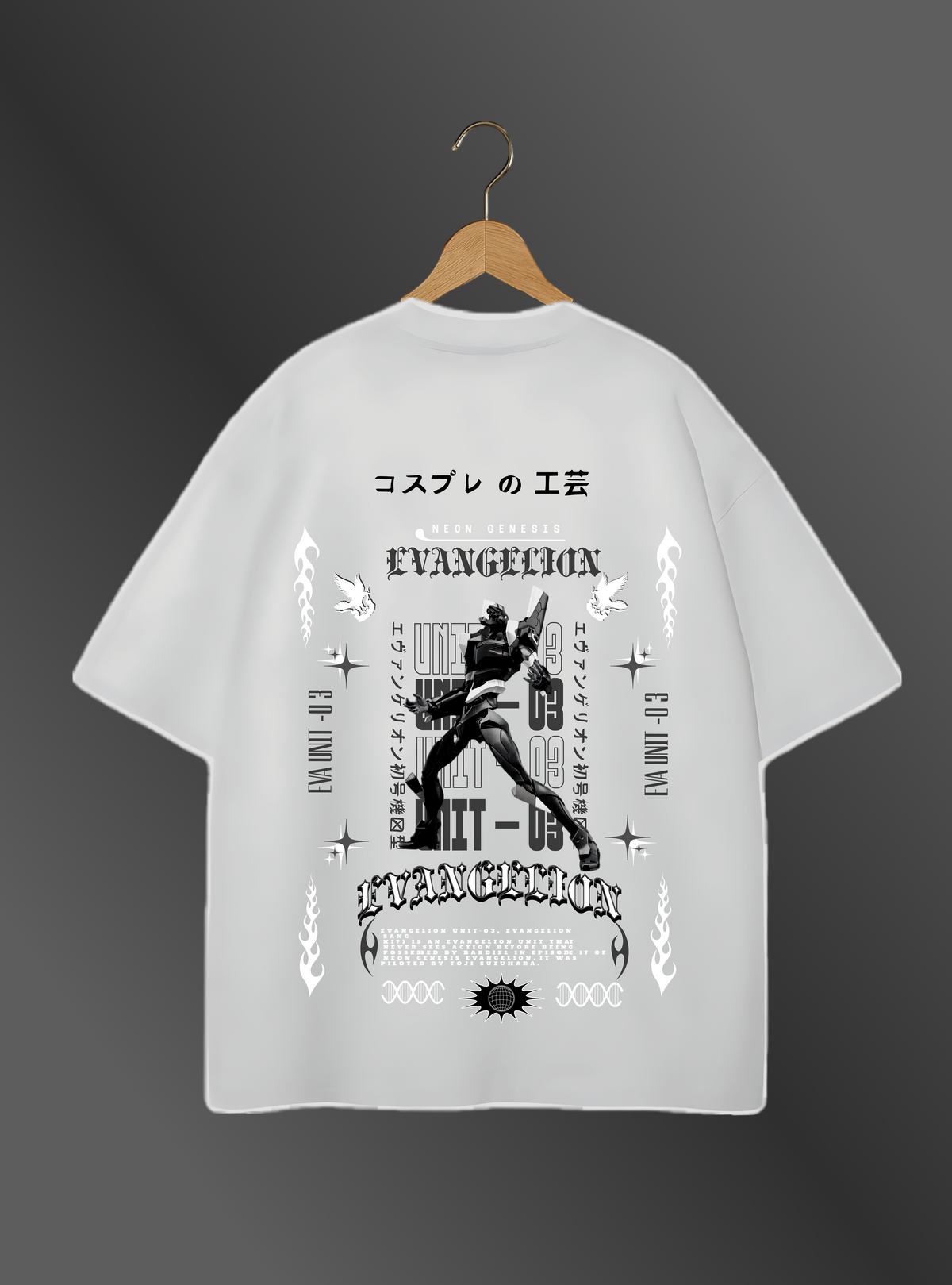 EVA UNIT-03 - "BLACKOUT" - Premium Oversized [240 GSM] Tee