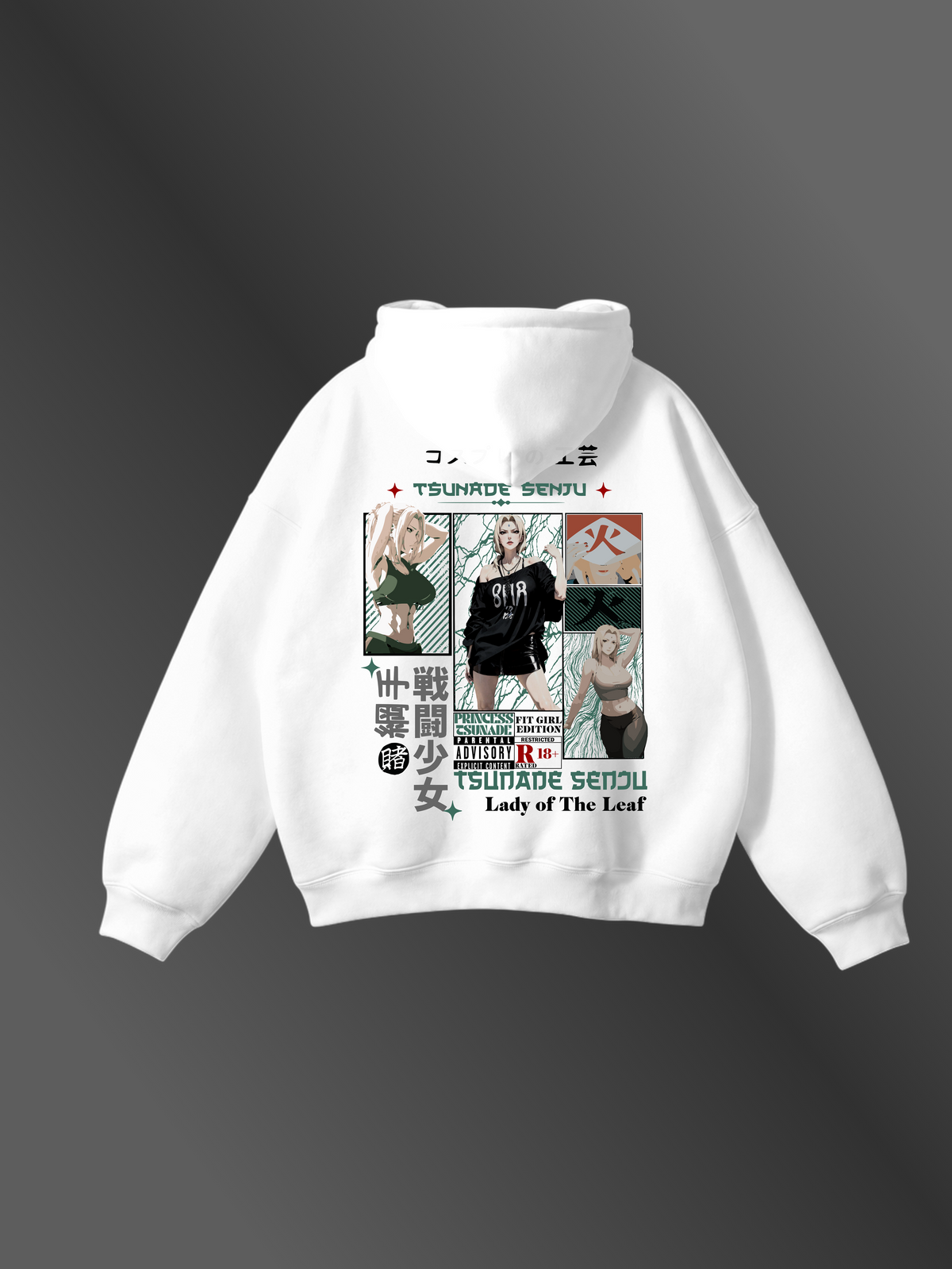 TSUNADE SENJU - "PRINCESS POWERHOUSE" - Premium Oversized [430 GSM] Hoodie
