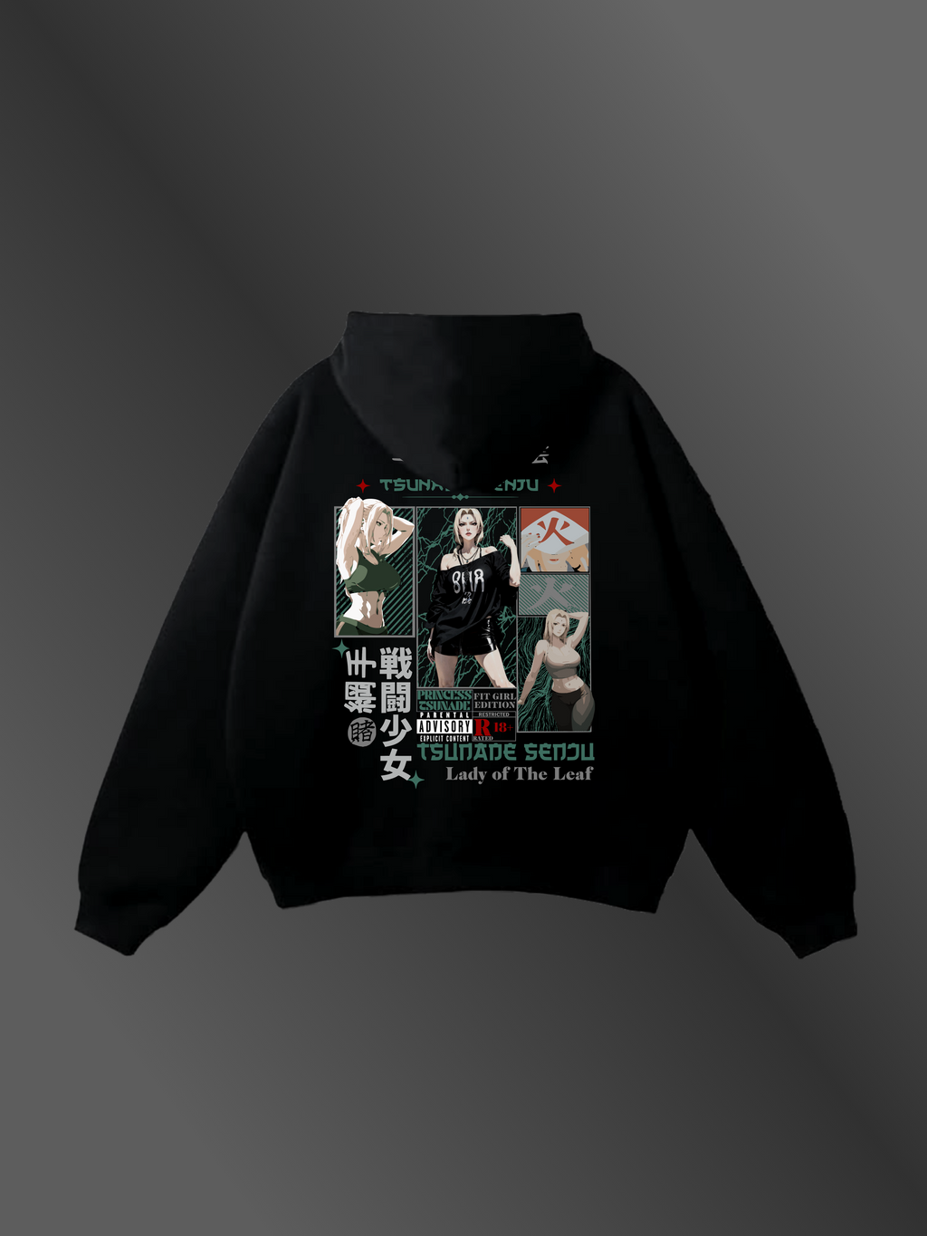 TSUNADE SENJU - "PRINCESS POWERHOUSE" - Premium Oversized [430 GSM] Hoodie
