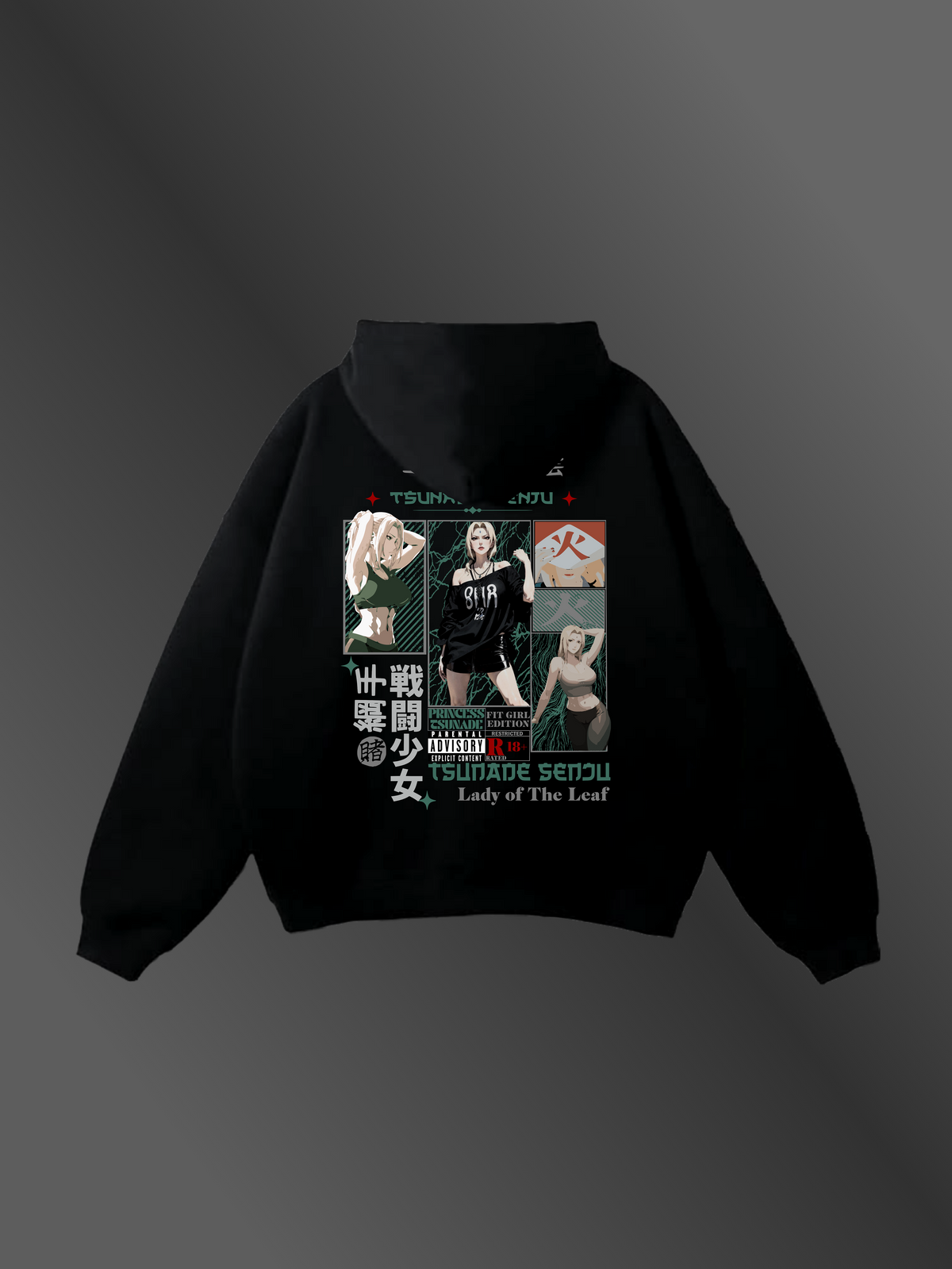 TSUNADE SENJU - "PRINCESS POWERHOUSE" - Premium Oversized [430 GSM] Hoodie