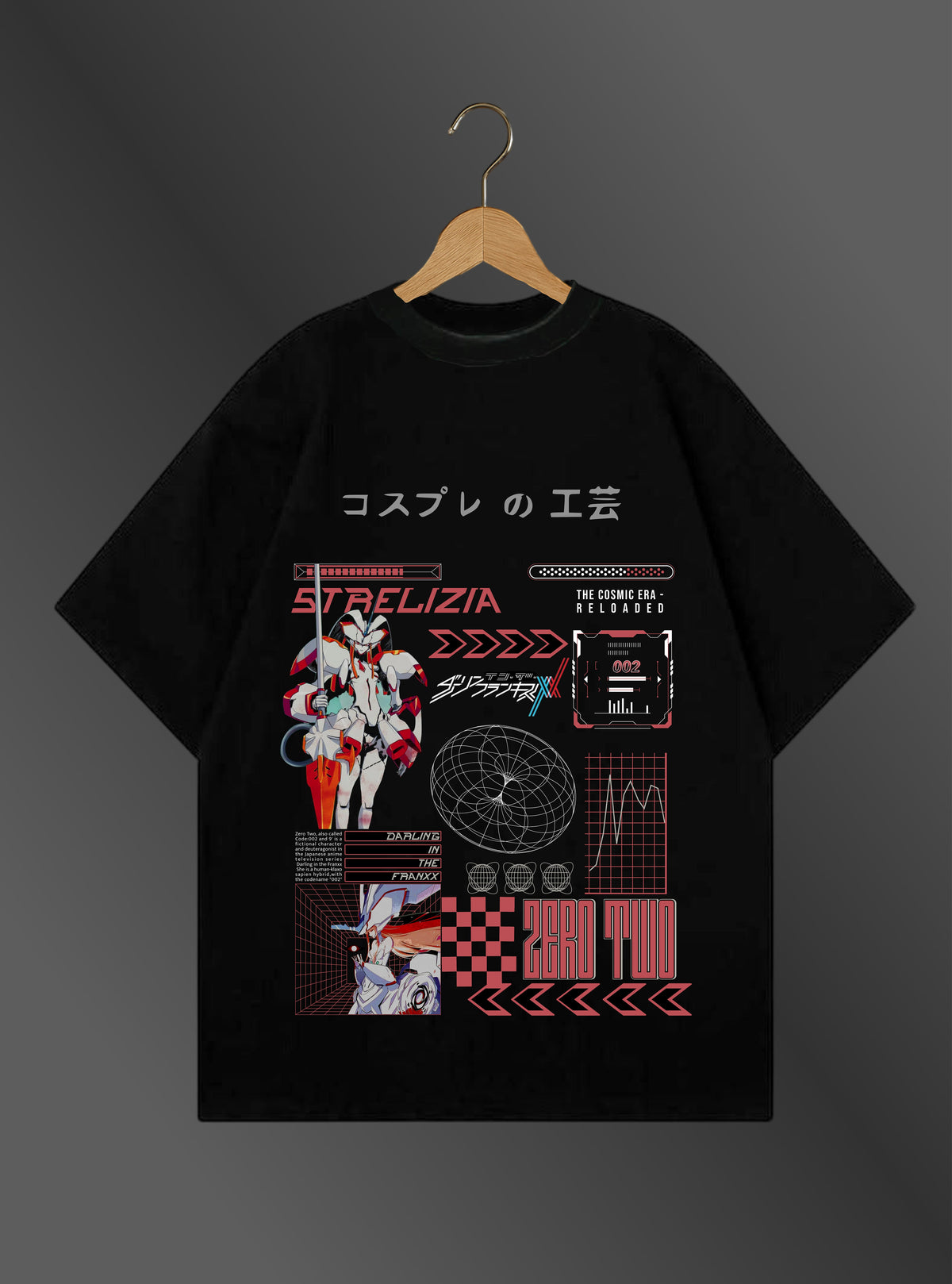 ZERO TWO - "STRELIZIA COSMIC ERA" - Premium Oversized [240 GSM] Tee