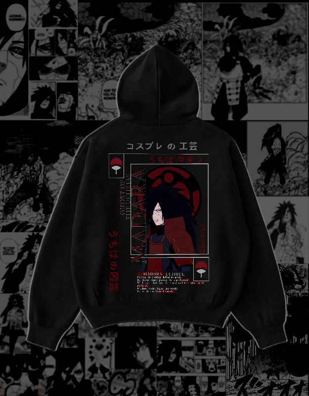 MADARA UCHIHA - "GHOST OF THE UCHIHAS" - Premium Oversized [240 GSM] HOODIE