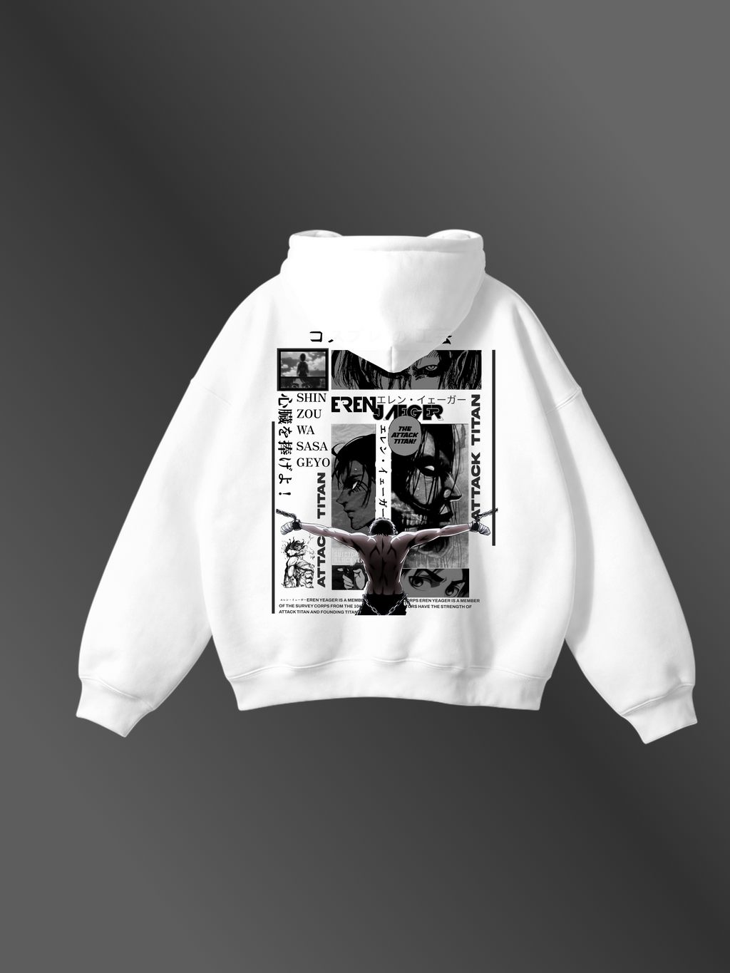 EREN YEAGER - "FOUNDING'S WRATH" - Premium Oversized [430 GSM] Hoodie