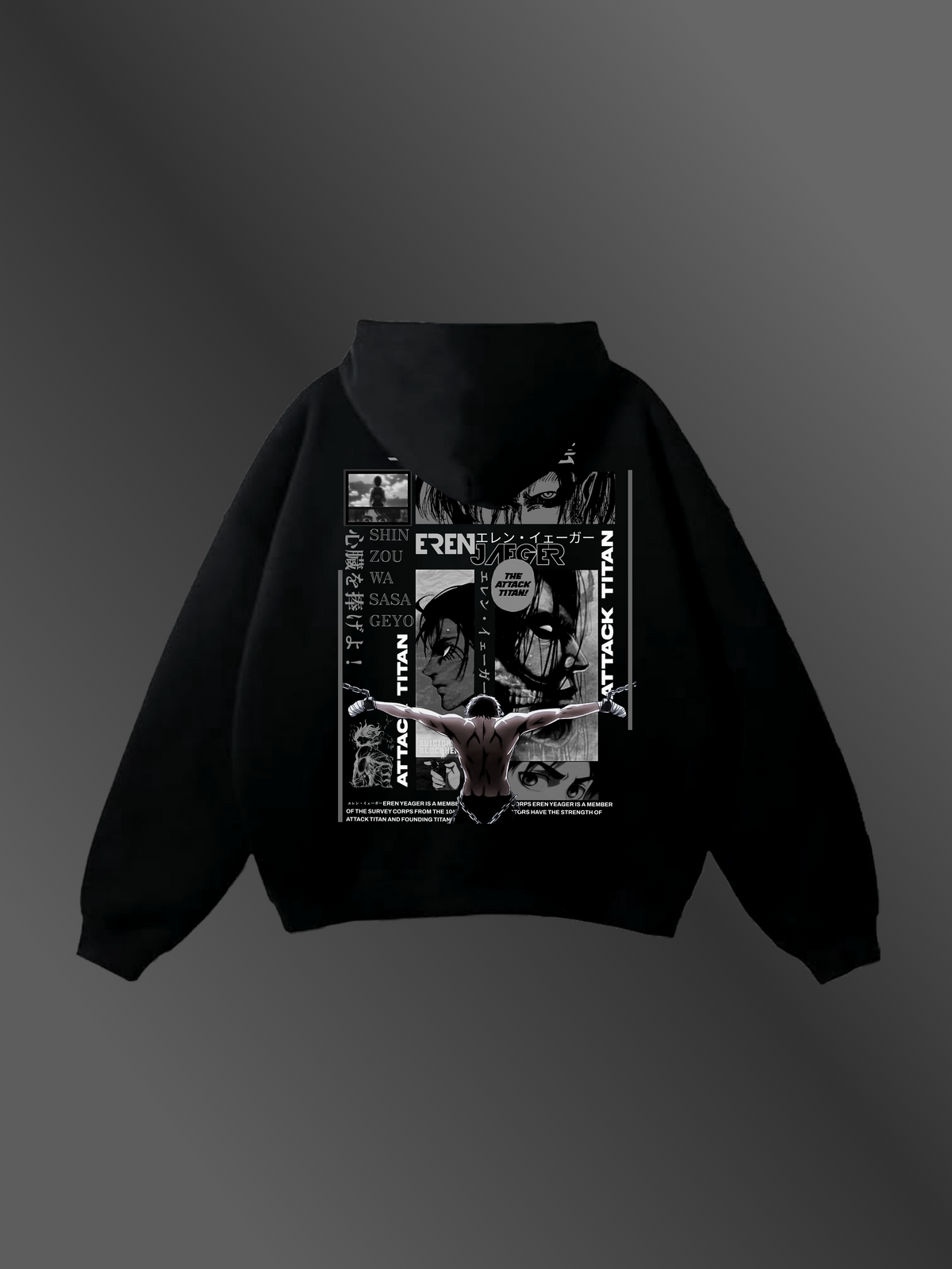 EREN YEAGER - "FOUNDING'S WRATH" - Premium Oversized [430 GSM] Hoodie
